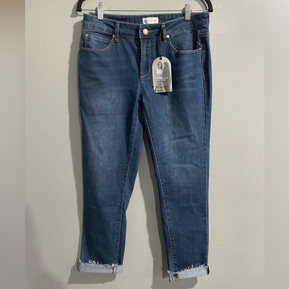 Kendall & Kylie Kontent Mid-rise Crop Jeans Size 9/10